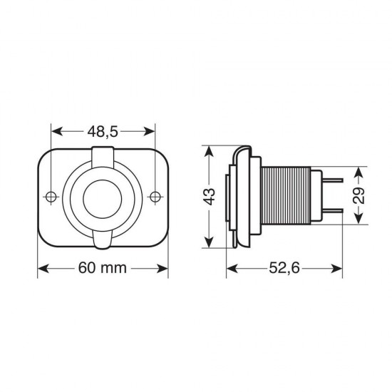 AMC-L3912.0 - ΠΡΙΖΑ USB ΜΕ ΚΑΠΑΚΙ ΚΑΙ 2 ΘΥΡΕΣ USB (A+C) 12/24V 3000mA 15W ΜΑΥΡΗ FAST CHARGE LAMPA - 1 TEM. ΠΡΙΖΑ USB ΜΕ ΚΑΠΑΚΙ ΚΑΙ 2 ΘΥΡΕΣ USB (A+C) 12/24V 3000mA 15W ΜΑΥΡΗ FAST CHARGE LAMPA - 1 TEM.