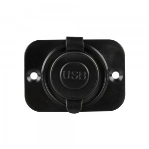 ΠΡΙΖΑ USB ΜΕ ΚΑΠΑΚΙ ΚΑΙ 2 ΘΥΡΕΣ USB (A+C) 12/24V 3000mA 15W ΜΑΥΡΗ FAST CHARGE LAMPA - 1 TEM.