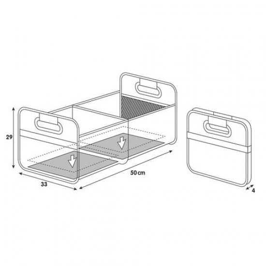AMC-L4010.4 - ORGANIZER - ΘΗΚΗ ΠΟΡΤ ΜΠΑΓΚΑΖ SHOP ΚΑΙ STORE - 50 X 33 cm (L) ORGANIZER - ΘΗΚΗ ΠΟΡΤ ΜΠΑΓΚΑΖ SHOP ΚΑΙ STORE - 50 X 33 cm (L)