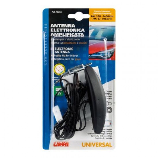 AMC-L4028.2 - ΚΕΡΑΙΑ ΕΣΩΤΕΡΙΚΗ ΗΛΕΚΤΡΟΝΙΚΗ 12V AM/FM ΑΥΤΟΚΟΛΛΗΤΗ ΜΕ ΚΑΛΩΔΙΟ 200cm ΚΕΡΑΙΑ ΕΣΩΤΕΡΙΚΗ ΗΛΕΚΤΡΟΝΙΚΗ 12V AM/FM ΑΥΤΟΚΟΛΛΗΤΗ ΜΕ ΚΑΛΩΔΙΟ 200cm