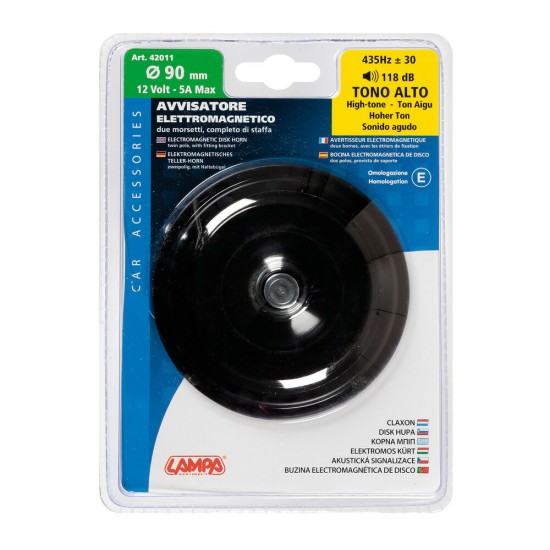 AMC-L4201.1 - ΚΟΡΝΑ 12V 5A/435Hz/118dB 90mm (ΑΠΛΟ ΜΠΙΠ) ΚΟΡΝΑ 12V 5A/435Hz/118dB 90mm (ΑΠΛΟ ΜΠΙΠ)