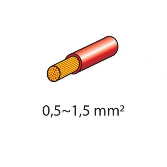 AMC-L4505.5 - Φισάκια κιτ 2,8x0,5mm 20τεμ. Κόκκινα Φισάκια κιτ 2,8x0,5mm 20τεμ. Κόκκινα
