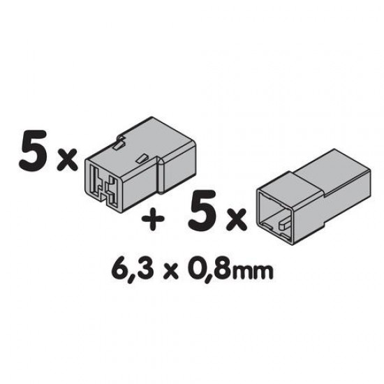 AMC-4505.9-LM - Περίβλημα 2 Θέσεων για Ασφάλειες 6,3x0.8mm (10τεμ) Περίβλημα 2 Θέσεων για Ασφάλειες 6,3x0.8mm (10τεμ)