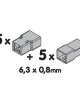 AMC-4505.9-LM - Περίβλημα 2 Θέσεων για Ασφάλειες 6,3x0.8mm (10τεμ) Περίβλημα 2 Θέσεων για Ασφάλειες 6,3x0.8mm (10τεμ)
