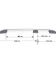 ΜΠΑΡΕΣ ΟΡΟΦΗΣ ΓΙΑ OPEL VIVARO 2014-2019/RENAULT TRAFIC 2014-2019/ TALENTO ΠΑΡΑΛΛΗΛΕΣ ΑΛΟΥΜΙΝΙΟΥ ΜΑΥΡΕΣ SOLID L2 OMTEC - 2 TEM.