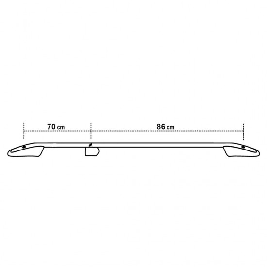 ΜΠΑΡΕΣ ΟΡΟΦΗΣ ΓΙΑ CITROEN BERLINGO 08+ /PEUGEOT PARTNER / TEPPE 08+ ΠΑΡΑΛΛΗΛΕΣ ΑΛΟΥΜΙΝΙΟΥ L1 ΜΑΥΡΕΣ