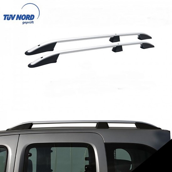 ΜΠΑΡΕΣ ΟΡΟΦΗΣ ΓΙΑ MERCEDES CITAN ELEGANCE W415 2013+ ΜΑΚΡΥ / RENAULT KANGOO 2008-2021 ΠΑΡΑΛΛΗΛΕΣ ΑΛΟΥΜΙΝΙΟΥ L2 ΑΣΗΜΙ