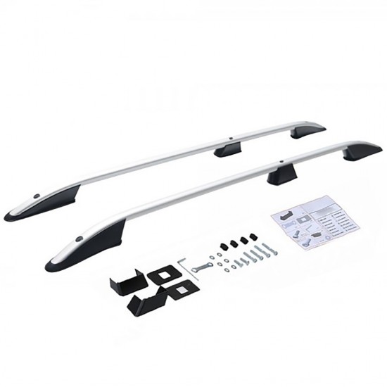 ΜΠΑΡΕΣ ΟΡΟΦΗΣ ΓΙΑ MERCEDES CITAN ELEGANCE W415 2013+ ΜΑΚΡΥ / RENAULT KANGOO 2008-2021 ΠΑΡΑΛΛΗΛΕΣ ΑΛΟΥΜΙΝΙΟΥ L2 ΑΣΗΜΙ