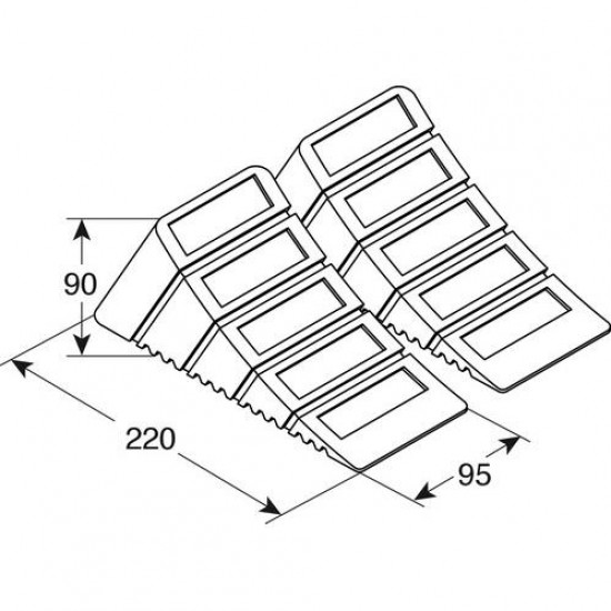 AMC-L6211.0 - ΤΑΚΟΙ ΤΡΟΧΩΝ ΜΑΥΡΟΙ 1000kg MAX 2ΤΕΜ. ΤΑΚΟΙ ΤΡΟΧΩΝ ΜΑΥΡΟΙ 1000kg MAX 2ΤΕΜ.