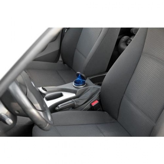 ΣΤΑΧΤΟΔΟΧΕΙΟ-ΤΑΣΑΚΙ-ΠΟΤΗΡΟΘΗΚΗ-ΚΑΛΑΘΑΚΙ ΣΚΟΥΠΙΔΙΩΝ ΜΑΥΡΟ ΜΕ ΦΩΣ ΜΠΛΕ ASH-TRAY 2in1 85x95mm