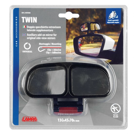 AMC-L6556.6 - ΚΑΘΡΕΠΤΗΣ ΕΞΩΤΕΡΙΚΟΣ ΠΡΟΣΘΕΤΟΣ TWIN ΔΙΠΛΟΣ ΡΥΘΜΙΖΟΜΕΝΟΣ (ΚΑΤΑΛΛΗΛΟΣ ΓΙΑ ΣΧΟΛΗ ΟΔΗΓΩΝ) 135x70x45mm LAMPA - 1 ΤΕΜ ΚΑΘΡΕΠΤΗΣ ΕΞΩΤΕΡΙΚΟΣ ΠΡΟΣΘΕΤΟΣ TWIN ΔΙΠΛΟΣ ΡΥΘΜΙΖΟΜΕΝΟΣ (ΚΑΤΑΛΛΗΛΟΣ ΓΙΑ ΣΧΟΛΗ ΟΔΗΓΩΝ) 135x70x45mm LAMPA - 1 ΤΕΜ