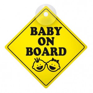 BABY ON BOARD ΕΝΔΕΙΞΗ ΜΕ ΒΕΝΤΟΥΖΑ 127x127mm
