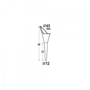 ΧΩΝΙ ΠΛΑΣΤΙΚΟ ΜΕ ΜΑΚΡΥ ΛΑΙΜΟ ΠΟΡΤΟΚΑΛΙ Φ65/ 12mm FUNNYL LAMPA - 1 TEM.