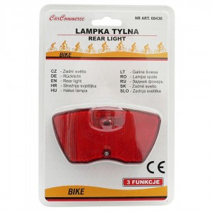 CarCommerce - ΦΩΣ ΠΟΔΗΛΑΤΟΥ ΟΠΙΣΘΙΟ 3xLED 3 ΛΕΙΤΟΥΡΓΙΕΣ ΜΠΑΤΑΡΙΑΣ CAR COMMERCE - 1 ΤΕΜ. (68436-CC)