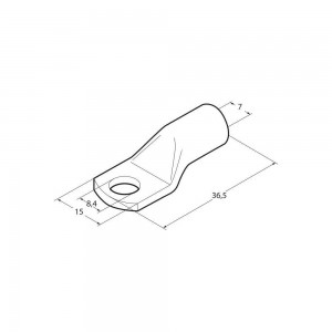 ΑΚΡΟΔΕΚΤΕΣ ΚΑΛΩΔΙΩΝ ΜΠΑΤΑΡΙΑΣ 25 mm²  ΜΕ ΤΡΥΠΑ 8mm 5ΤΕΜ