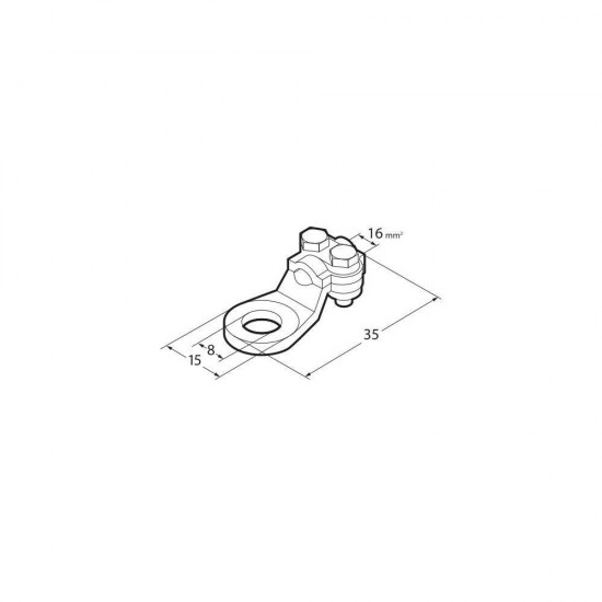 AMC-L6992.4 - ΑΚΡΟΔΕΚΤΕΣ ΚΑΛΩΔΙΩΝ ΜΠΑΤΑΡΙΑΣ 16mm² ΜΕ ΤΡΥΠΑ 8mm ΜΕ ΠΛΑΚΑ ΣΥΣΦΙΞΗΣ 2ΤΕΜ ΑΚΡΟΔΕΚΤΕΣ ΚΑΛΩΔΙΩΝ ΜΠΑΤΑΡΙΑΣ 16mm² ΜΕ ΤΡΥΠΑ 8mm ΜΕ ΠΛΑΚΑ ΣΥΣΦΙΞΗΣ 2ΤΕΜ