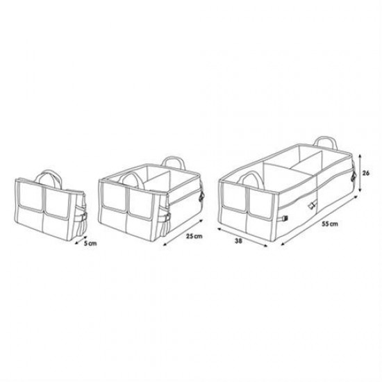 AMC-L6996.1 - ORGANIZER ΠΟΡΤ ΜΠΑΓΚΑΖ DELUXE (L) 55 Χ 38 cm ORGANIZER ΠΟΡΤ ΜΠΑΓΚΑΖ DELUXE (L) 55 Χ 38 cm