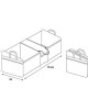 AMC-L6996.3 - ORGANIZER ΠΟΡΤ ΜΠΑΓΚΑΖ DELUXE (XL) 70 Χ 36 cm ORGANIZER ΠΟΡΤ ΜΠΑΓΚΑΖ DELUXE (XL) 70 Χ 36 cm