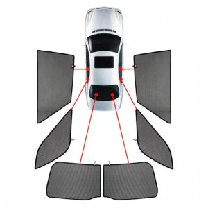 ΚΟΥΡΤΙΝΑΚΙΑ ΜΑΡΚΕ CAR SHADES ΓΙΑ AUDI A4 B6 / B7 4D 01-08 - 6 ΤΕΜ.