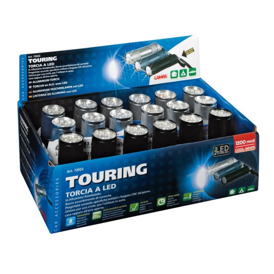 AMC-L7202.2D - ΦΑΚΟΣ TOURING 9 LED - 1200 MCD - 90 Χ 26 mm (ΑΔΙΑΒΡΟΧΟΣ/ΑΛΟΥΜΙΝΙΟΥ) LAMPA - ΚΟΥΤΙ 18 ΤΕΜ ΦΑΚΟΣ TOURING 9 LED - 1200 MCD - 90 Χ 26 mm (ΑΔΙΑΒΡΟΧΟΣ/ΑΛΟΥΜΙΝΙΟΥ) LAMPA - ΚΟΥΤΙ 18 ΤΕΜ