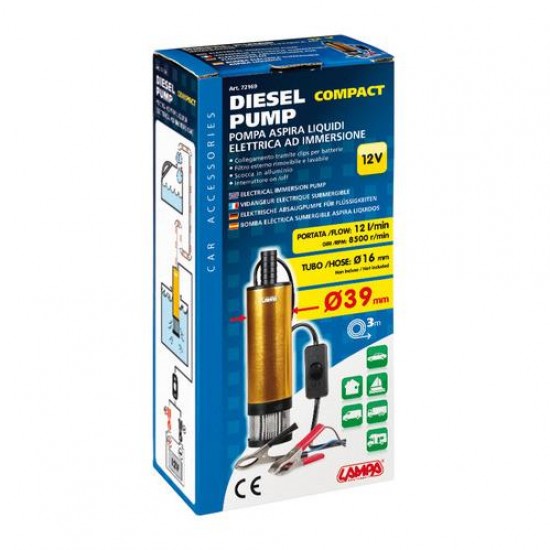 AMC-L7216.9 - ΑΝΤΛΙΑ ΑΝΑΡΟΦΗΣΗΣ DIESEL ΗΛΕΚΤΡΙΚΗ 12V 12Lt/min ΑΝΤΛΙΑ ΑΝΑΡΟΦΗΣΗΣ DIESEL ΗΛΕΚΤΡΙΚΗ 12V 12Lt/min