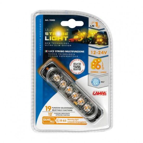 AMC-L7299.5 - ΣΤΡΟΜΠΟ ΠΟΡΤΟΚΑΛΙ LS1 12/24V ΜΕ 6 LED 19 ΧΡΗΣΕΩΝ ΑΔΙΑΒΡΟΧΟ 113x28mm 1ΤΕΜ. ΣΤΡΟΜΠΟ ΠΟΡΤΟΚΑΛΙ LS1 12/24V ΜΕ 6 LED 19 ΧΡΗΣΕΩΝ ΑΔΙΑΒΡΟΧΟ 113x28mm 1ΤΕΜ.
