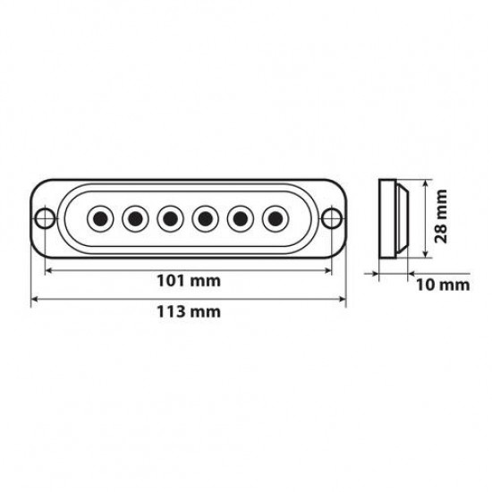 AMC-L7299.5 - ΣΤΡΟΜΠΟ ΠΟΡΤΟΚΑΛΙ LS1 12/24V ΜΕ 6 LED 19 ΧΡΗΣΕΩΝ ΑΔΙΑΒΡΟΧΟ 113x28mm 1ΤΕΜ. ΣΤΡΟΜΠΟ ΠΟΡΤΟΚΑΛΙ LS1 12/24V ΜΕ 6 LED 19 ΧΡΗΣΕΩΝ ΑΔΙΑΒΡΟΧΟ 113x28mm 1ΤΕΜ.