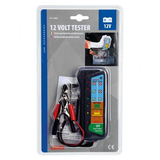 AMC-7406.2-LM - Τέστερ Μπαταρίας 12V με Οθόνη LCD Τέστερ Μπαταρίας 12V με Οθόνη LCD