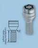 ΜΠΟΥΛΟΝΙΑ ΑΣΦΑΛΕΙΑΣ 12x1,25 22mm (17) ΚΩΝΙΚΑ ΜΑΥΡΑ A010