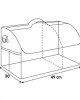ΤΣΑΝΤΑ ORGANIZER ΠΟΡΤ ΜΠΑΓΚΑΖ TRUNK ORGANIZER ΑΔΙΑΒΡΟΧΟ (M) 2 ΘΕΣΕΩΝ+4 ΤΣΕΠΕΣ (49x30 cm)