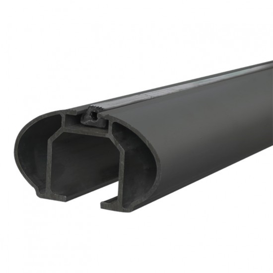 MENABO - Μπάρες Οροφής Αλουμινίου Tiger Black 118.5 Cm Σε Μαύρο Χρώμα Για Skoda Kamiq (Nw) 12/2019 > 02/2024 5πορτο / SUV Με Flush Ή Raised Rails - 2 Τεμ. (8590/MB)