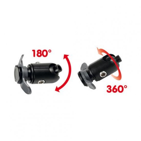 Βιδωτή Βάση Στήριξης Κινητού M6 Screw της σειράς Optiline για τις Βίδες στα Καβαλέτα ή στους Διακόπτες στο Τιμόνι Μηχανής με σπείρωμα M6 και σύστημα Duolock, συμβατή με Θήκες ή Αντάπτορες Κινητού Optiline