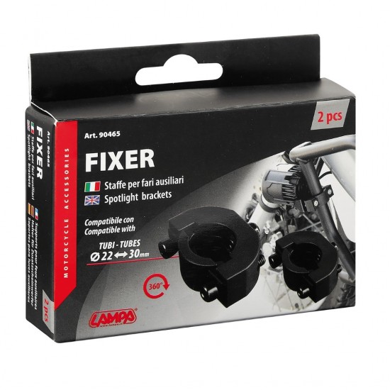 AMC-9046.5-LM - ΒΑΣΕΙΣ ΣΤΗΡΙΞΗΣ FIXER ΓΙΑ ΠΡΟΒΟΛΕΙΣ MOTO (ΔΙΑΜΕΤΡΟΣ 22-30 mm) - 2 ΤΕΜ. ΒΑΣΕΙΣ ΣΤΗΡΙΞΗΣ FIXER ΓΙΑ ΠΡΟΒΟΛΕΙΣ MOTO (ΔΙΑΜΕΤΡΟΣ 22-30 mm) - 2 ΤΕΜ.
