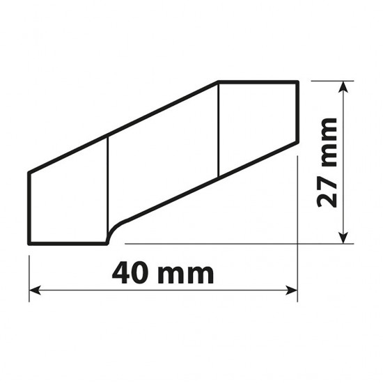 ΠΡΟΕΚΤΑΣΗ (ΑΠΟΣΤΑΤΗΣ) ΑΛΟΥΜΙΝΙΟΥ ΓΙΑ ΚΑΘΡΕΠΤΗ ΜΗΧΑΝΗΣ M10 ΔΕΞΙΟΣΤΡΟΦΟ 40x27mm -1ΤΕΜ.