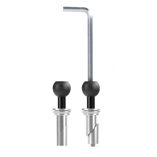 Βιδωτή Βάση Στήριξης Κινητού Tube της σειράς Optiline για την Κεντρική Βίδα της Πλάκας στο Τιμόνι Μηχανής με διάμετρο από 20,3 mm έως 24,5 mm και σύστημα Duolock, συμβατή με Θήκες ή Αντάπτορες Κινητού Optiline