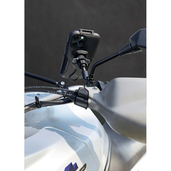 Βάση Στήριξης Κινητού Pole της σειράς Titan Optiline για τις Βάσεις των Καθρεπτών Μηχανής με διάμετρο 10 mm και σύστημα Duolock, συμβατή με Θήκες ή Αντάπτορες Κινητού Optiline