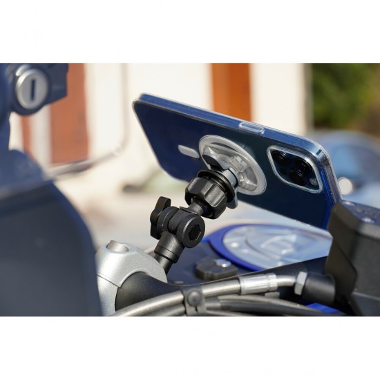 Αυτοκόλλητος Αντάπτορας Κινητού της σειράς Optiline Universal Εφαρμογής σε Διάφανο Χρώμα με διαστάσεις 39 x 46,5 mm, συμβατός με Βάσεις Στήριξης Κινητού Optiline για Μηχανή με σύστημα Duolock