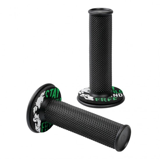 AMC-9057.2-LM - ΧΕΡΟΥΛΙΑ MOTO DONUT OFF-ROAD ΜΑΥΡΑ/ΠΡΑΣΙΝΑ 22MM+25MM 12CM 2ΤΕΜ ΧΕΡΟΥΛΙΑ MOTO DONUT OFF-ROAD ΜΑΥΡΑ/ΠΡΑΣΙΝΑ 22MM+25MM 12CM 2ΤΕΜ