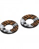 ΧΕΡΟΥΛΙΑ MOTO DONUT OFF-ROAD ΓΚΡΙ/ΠΟΡΤΟΚΑΛΙ 22MM+25MM 12CM 2ΤΕΜ