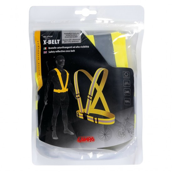 AMC-9141.0-LM - ΑΝΑΚΛΑΣΤΙΚΗ ΖΩΝΗ X-BELT ΜΕ ΧΙΑΣΤΙ ΤΙΡΑΝΤΕΣ (ΦΩΣΦΟΡΙΖΕ/ΚΙΤΡΙΝΟ/ΠΟΛΥΕΣΤΕΡΙΚΟ) - 1 ΤΕΜ. ΑΝΑΚΛΑΣΤΙΚΗ ΖΩΝΗ X-BELT ΜΕ ΧΙΑΣΤΙ ΤΙΡΑΝΤΕΣ (ΦΩΣΦΟΡΙΖΕ/ΚΙΤΡΙΝΟ/ΠΟΛΥΕΣΤΕΡΙΚΟ) - 1 ΤΕΜ.