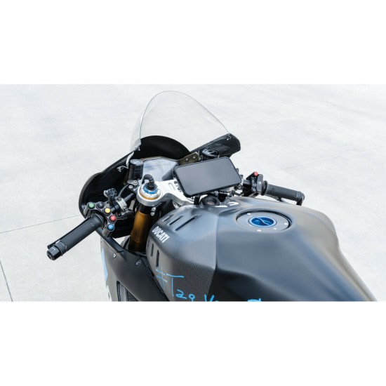 Βάση Στήριξης Κινητού Panigale της σειράς Titan Optiline για τις Βίδες στην Μίζα στο Τιμόνι Μηχανής Panigale 899, 959, V2, 1199, 1299, V4 με σύστημα Duolock, συμβατή με Θήκες ή Αντάπτορες Κινητού Optiline