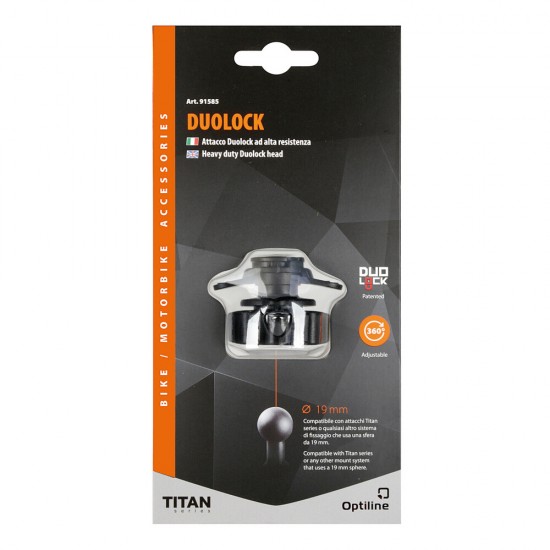 AMC-9158.5-LM - Ανταλλακτικός Αντάπτορας Duolock 19 mm της σειράς Titan Optiline, συμβατός με Βάσεις Στήριξης, Θήκες ή Αντάπτορες Κινητού Optiline ή Βάσεις Στήριξης Κινητού με μπίλια 19 mm Ανταλλακτικός Αντάπτορας Duolock 19 mm της σειράς Titan Optiline, συμβατός με Βάσεις Στήριξης, Θήκες ή Αντάπτορες Κινητού Optiline ή Βάσεις Στήριξης Κινητού με μπίλια 19 mm