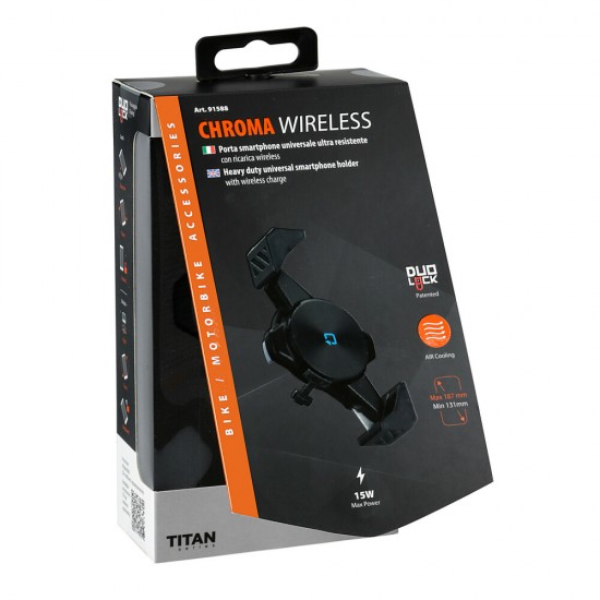 AMC-9158.8-LM - Αερόψυκτη Θήκη Κινητού Chroma Wireless της σειράς Titan Optiline Universal Εφαρμογής για κινητά με διαγώνιο μήκος από 131 mm έως 187 mm, 4 σετ αποστάτες και δυνατότητα ασύρματης φόρτισης Max Power 15W, συμβατή με Βάσεις Στήριξης Κινητού Op Αερόψυκτη Θήκη Κινητού Chroma Wireless της σειράς Titan Optiline Universal Εφαρμογής για κινητά με διαγώνιο μήκος από 131 mm έως 187 mm, 4 σετ αποστάτες και δυνατότητα ασύρματης φόρτισης Max Power 15W, συμβατή με Βάσεις Στήριξης Κινητού Optiline για Μηχαν