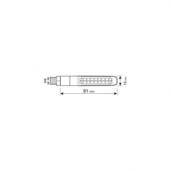 AMC-9162.3-LM - ΦΛΑΣ MOTO ΠΙΣΩ 12V SMD LED ΜΑΥΡΟ 3 ΧΡΗΣΕΩΝ (ΘΕΣΕΩΣ /ΦΛΑΣ/ΣΤΟΠ) 91x15mm LAMPA - 2 TEM. ΦΛΑΣ MOTO ΠΙΣΩ 12V SMD LED ΜΑΥΡΟ 3 ΧΡΗΣΕΩΝ (ΘΕΣΕΩΣ /ΦΛΑΣ/ΣΤΟΠ) 91x15mm LAMPA - 2 TEM.