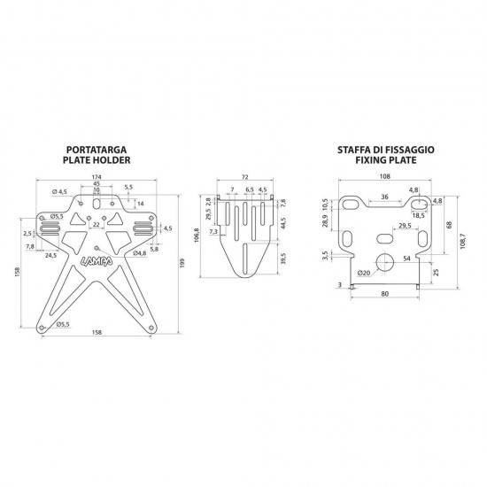 AMC-9164.2-LM - ΒΑΣΗ ΣΤΗΡΙΞΗΣ ΠΙΝΑΚΙΔΑΣ MOTO ΑΛΟΥΜΙΝΙΟΥ AERO-X EVO 2 ΜΑΥΡΗ UNIVERSAL LAMPA - 1 ΤΕΜ ΒΑΣΗ ΣΤΗΡΙΞΗΣ ΠΙΝΑΚΙΔΑΣ MOTO ΑΛΟΥΜΙΝΙΟΥ AERO-X EVO 2 ΜΑΥΡΗ UNIVERSAL LAMPA - 1 ΤΕΜ