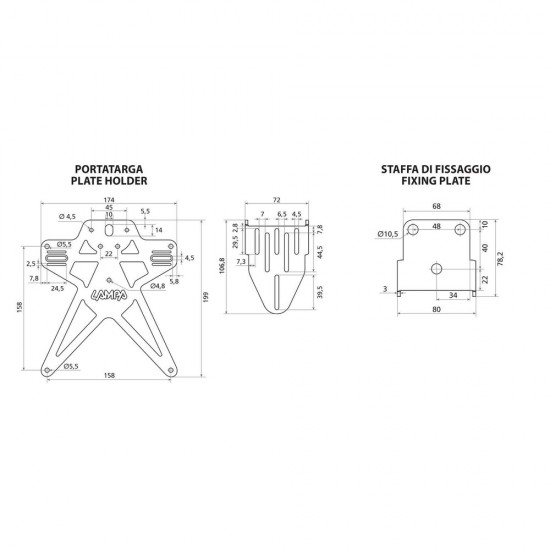 AMC-9164.5-LM - ΒΑΣΗ ΣΤΗΡΙΞΗΣ ΠΙΝΑΚΙΔΑΣ MOTO ΑΛΟΥΜΙΝΙΟΥ AERO-X EVO 5 ΜΑΥΡΗ UNIVERSAL LAMPA - 1 ΤΕΜ ΒΑΣΗ ΣΤΗΡΙΞΗΣ ΠΙΝΑΚΙΔΑΣ MOTO ΑΛΟΥΜΙΝΙΟΥ AERO-X EVO 5 ΜΑΥΡΗ UNIVERSAL LAMPA - 1 ΤΕΜ