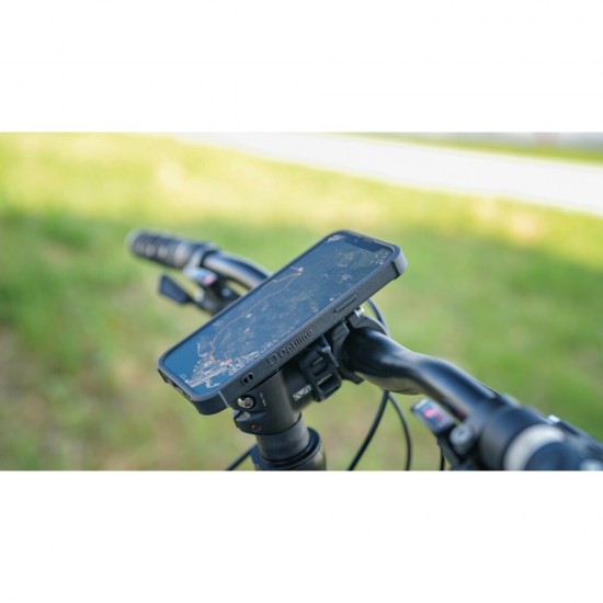 Βάση Στήριξης Κινητού Strap της σειράς Optiline για Τιμόνι Μηχανής, Ποδηλάτου, E-bike, Scooter ή για σωλήνα σε Καρότσι με διάμετρο από 19 mm έως 35 mm με 3D αντικραδασμικό σύστημα dampener και σύστημα Duolock 2.0, συμβατή με Θήκες ή Αντάπτορες Κινητού Opt