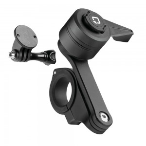 Διπλή Βάση Στήριξης Κινητού και Action Camera Combo 2.0 της σειράς Titan Optiline για Τιμόνι Μηχανής ή Ποδηλάτου με διάμετρο από 22 mm έως 35 mm με 3D αντικραδασμικό σύστημα dampener και σύστημα Duolock 2.0, συμβατή με Θήκες ή Αντάπτορες Κινητού Optiline