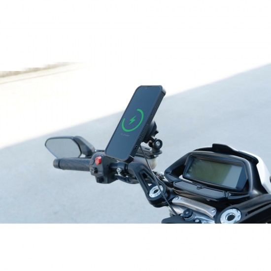 Ασύρματος Φορτιστής Κινητού Wireless Vibration Dampener 15W της σειράς Optiline με 3D Αντικραδασμικό Σύστημα, Duolock 2.0, Καλώδιο 180 cm, Βύσμα SAE, Ασφάλεια, συμβατή με Βάσεις, Θήκες ή Αντάπτορες Κινητού Optiline ή Βάσεις Στήριξης με μπίλια 19 mm