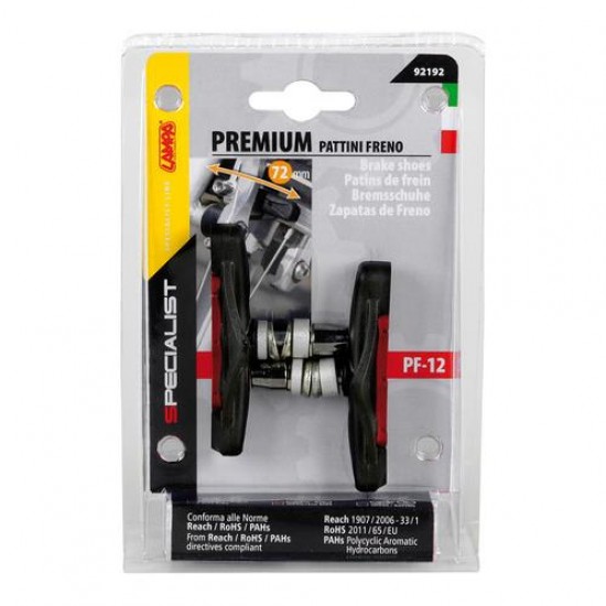 AMC-9219.2-LB - ΤΑΚΑΚΙΑ ΦΡΕΝΩΝ ΠΟΔΗΛΑΤΟΥ (CITY/MTB BIKE) PREMIUM 72mm PF-12 ΜΑΥΡΟ/ΚΟΚΚΙΝΟ 2ΤΕΜ. ΤΑΚΑΚΙΑ ΦΡΕΝΩΝ ΠΟΔΗΛΑΤΟΥ (CITY/MTB BIKE) PREMIUM 72mm PF-12 ΜΑΥΡΟ/ΚΟΚΚΙΝΟ 2ΤΕΜ.
